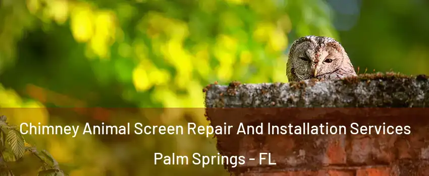  Chimney Animal Screen Repair And Installation Services Palm Springs - FL