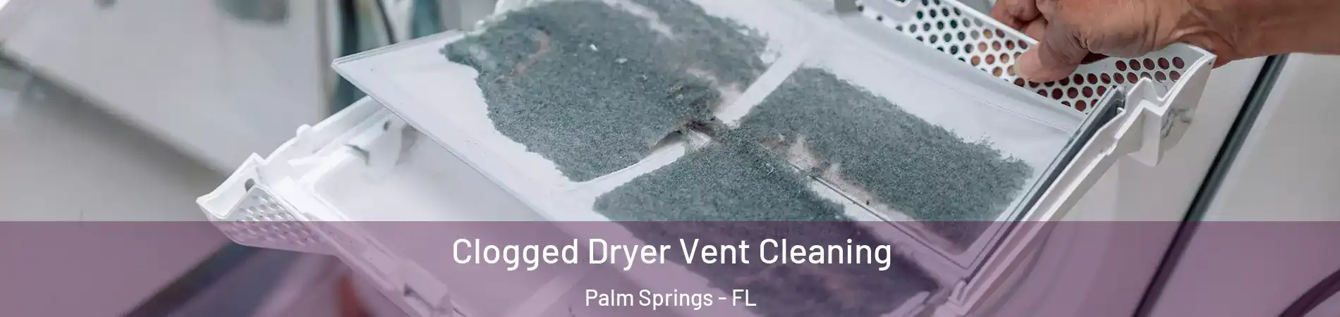  Clogged Dryer Vent Cleaning Palm Springs - FL