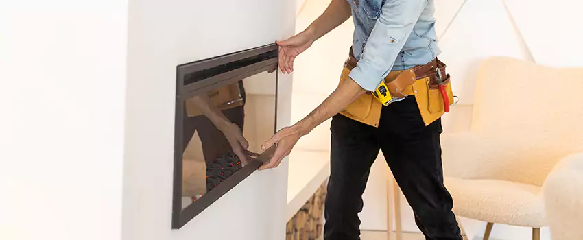Metal Fireplace Installation in Palm Springs, Florida
