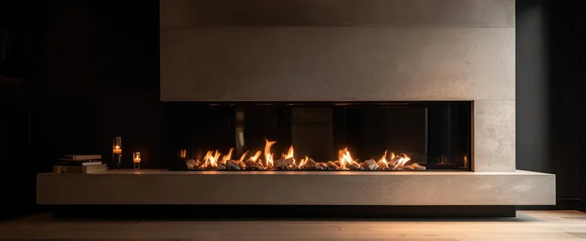Gas Fireplace Ember Bed Design Services in Palm Springs, Florida