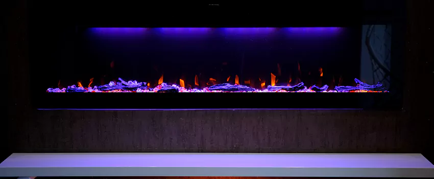 Dynamic Flame Color Fireplace Installation in Palm Springs, FL