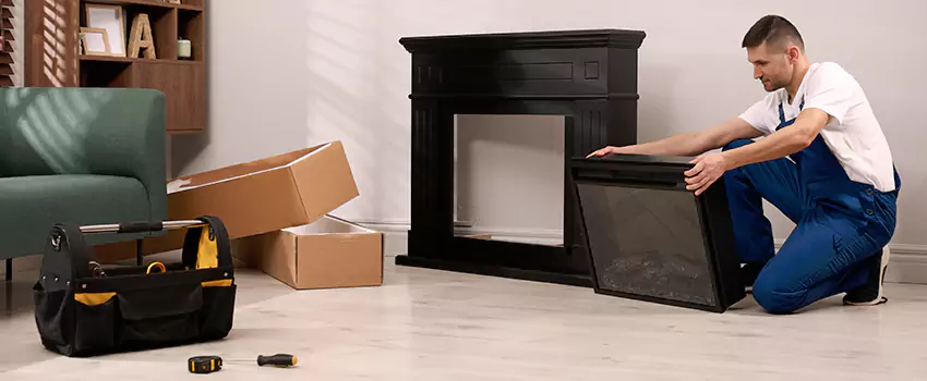 Old Rusted Metal Fireplace Repair And Replacement in Palm Springs, FL